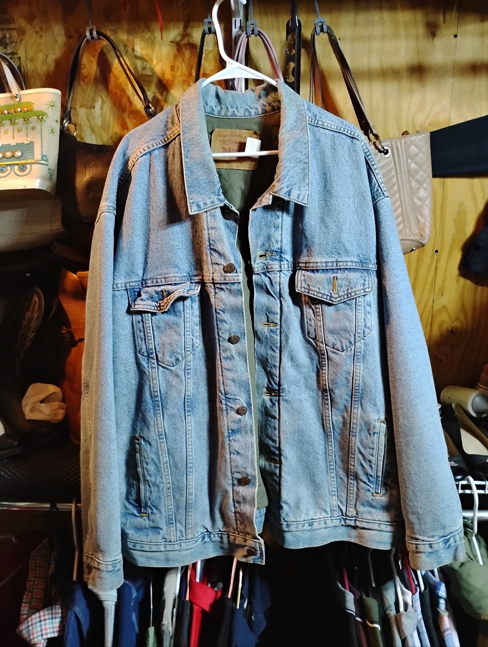 Levi Strauss & co jacket! W/ olive green interior! New!